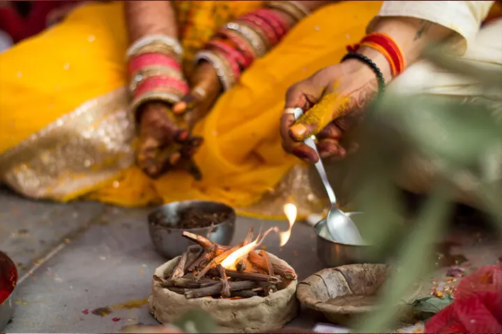 Sacred Havan Ritual at Joyous Events Wedding